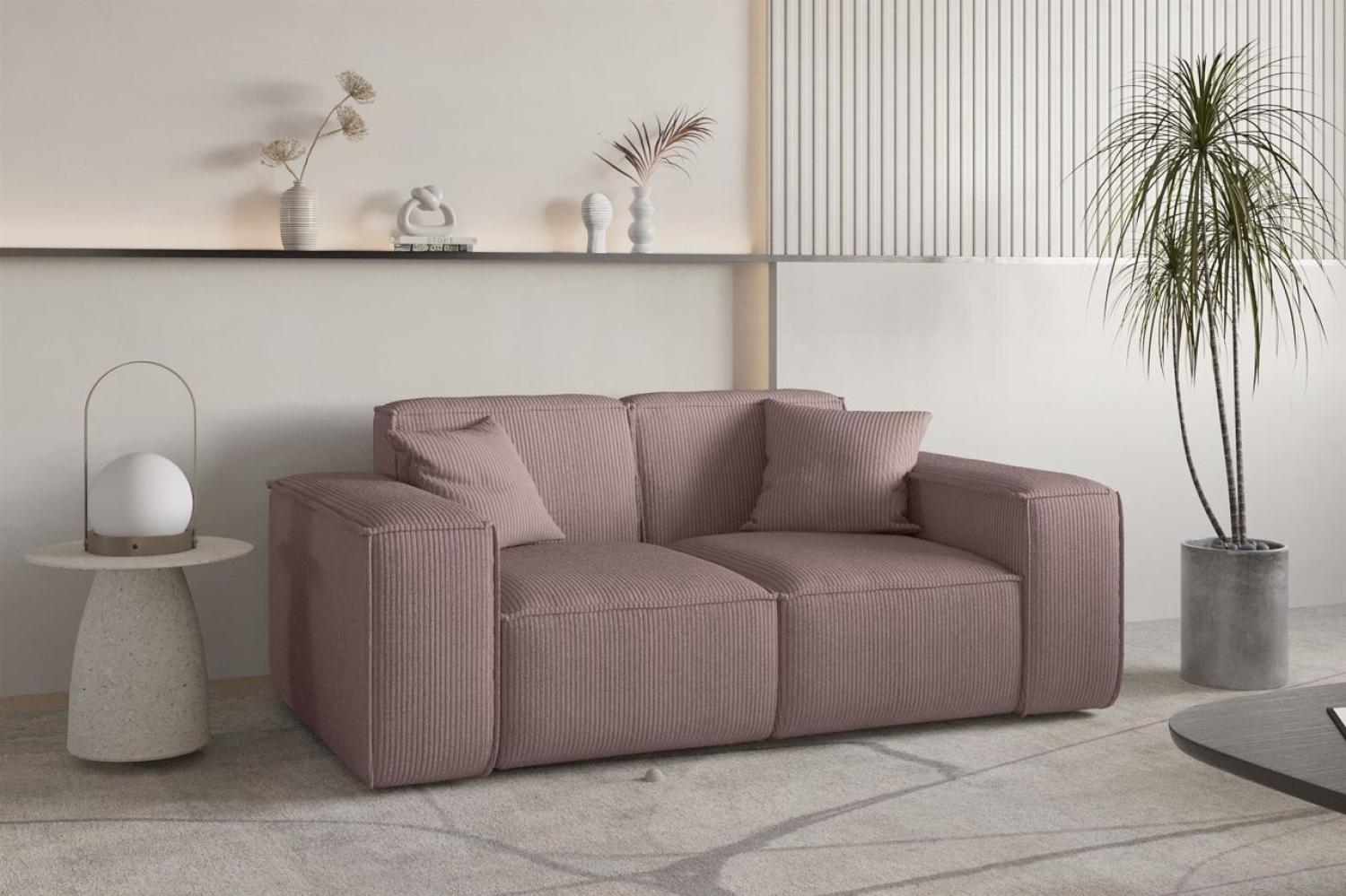 Sofa Designersofa CELES PREMIUM 2-Sitzer in Stoff Scala Lavendel Bild 1