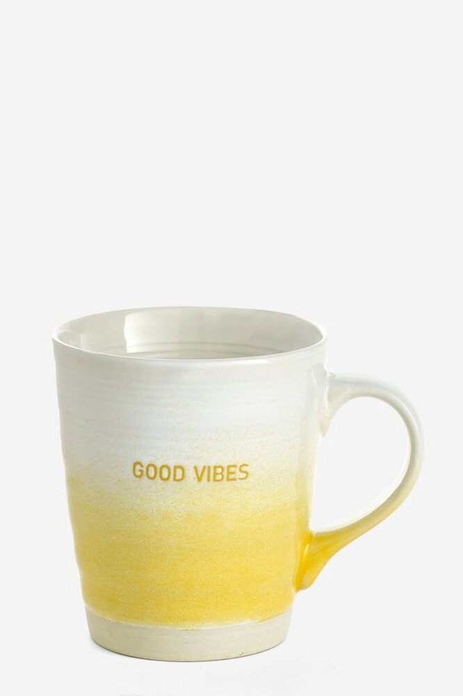 Next Becher Good Vibes Glasierte Tasse, Steingut Bild 1