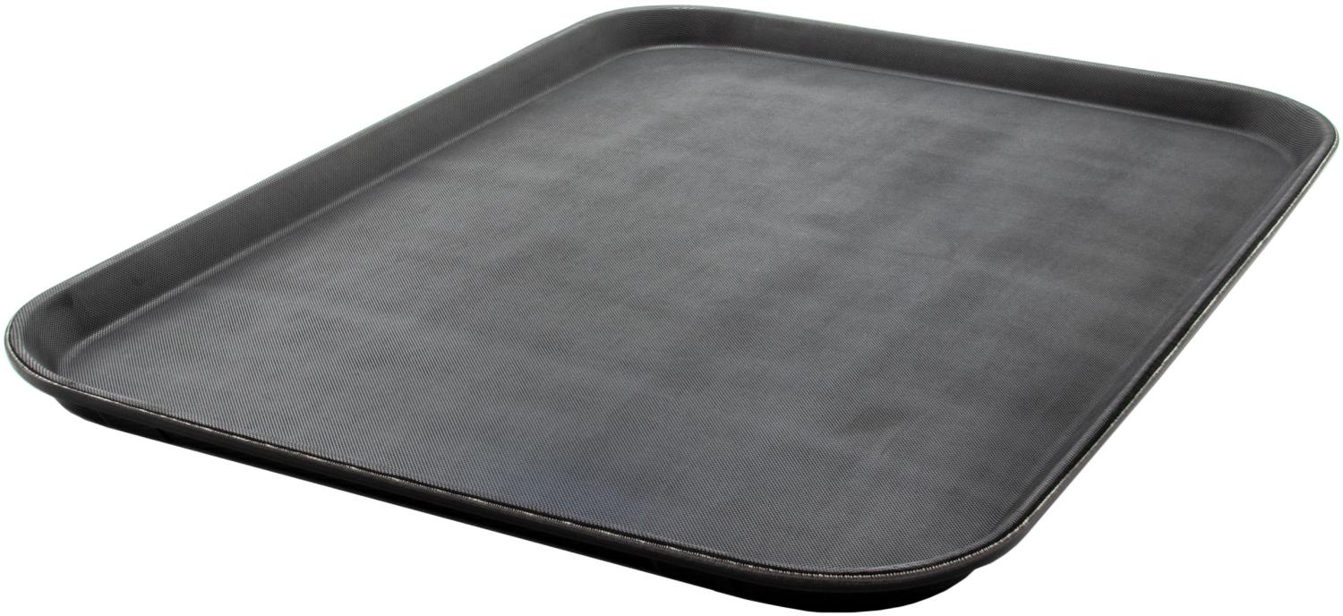 Gastrotablett Tablett Kunststoff 56x41 cm Serviertablett Antirutsch Servierplatten beschichtet, rutschfeste Oberfläche Bild 1