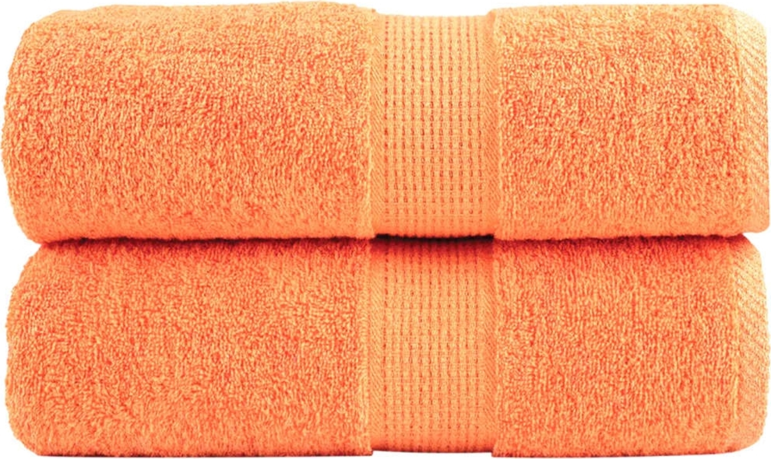 vidaXL Premium-Seiftücher SOLUND 2 Stk. Orange 30x30 cm 600 g/m² 137371 Bild 1