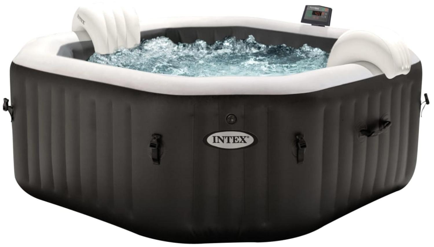 Intex Pure Spa Octagon Bubble Jet mit Salzwassersystem Ø201x71cm Außenwhirlpools Bild 1