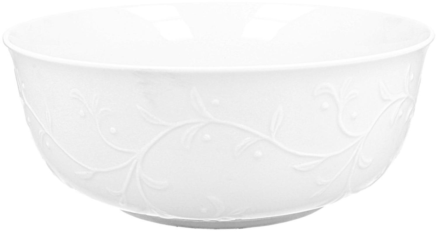 DUO WHITE Salatschale 22,5 cm HEMINGWAY New Bone China Porzellan Bild 1