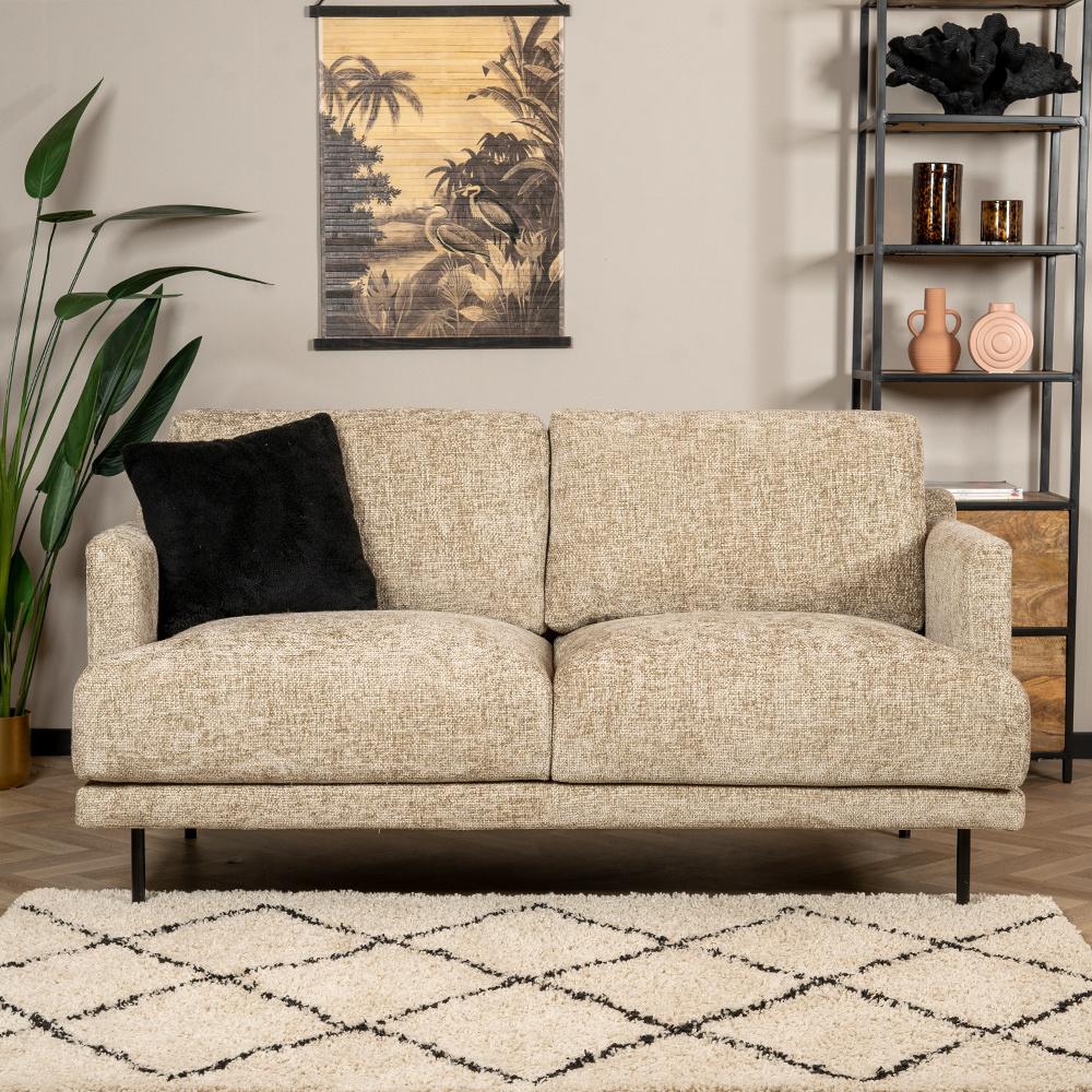 Bronx71 Chenille Sofa Denver 2,5-Sitzer taupe Bild 1