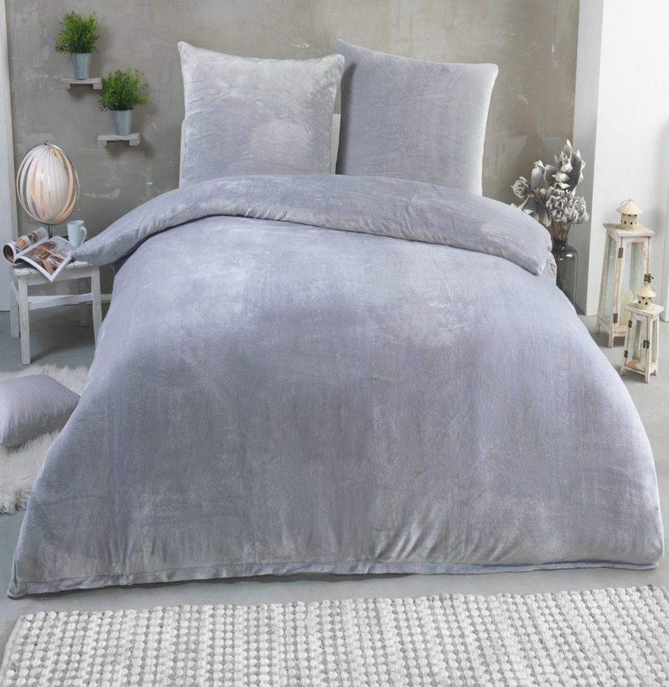 Malika Bettwäsche 200x200 + 2x 80x80 cm Cashmere Touch Bettwäsche, atmungsaktiv, Mikrofaser, 3 teilig, Für Allergiker geeignet, pflegeleicht, angenehm weicher Stoff Bild 1