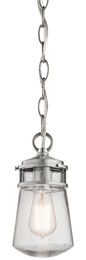 Elstead Lighting Lyndon Outdoor 1-Light Pendelleuchte Aluminium gebürstet IP44 Bild 1