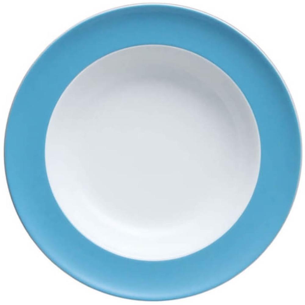 Thomas Sunny Day Suppenteller, Pastateller, Teller, Porzellan, Waterblue / Blau, Spülmaschinenfest, 23 cm, 10323 Bild 1