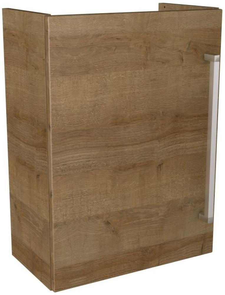 Lanzet K3 Gäste WC Waschtischunterschrank 44 cm, links, Hellbraun Bild 1