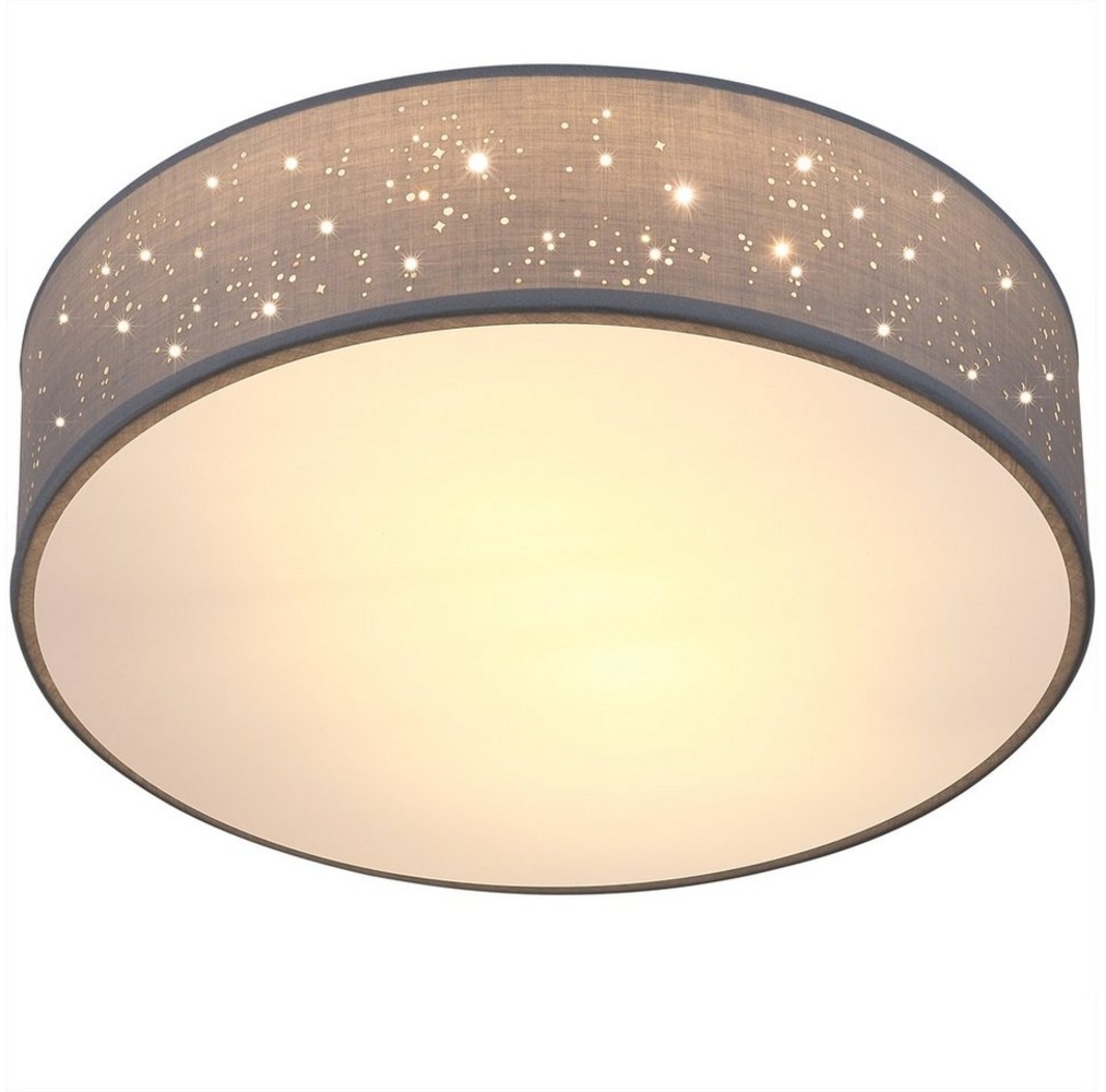 monzana Deckenleuchte, 38 cm, Sternenhimmel Rund Stoffschirm 38 cm 2-Flammig E27 Modern Bild 1