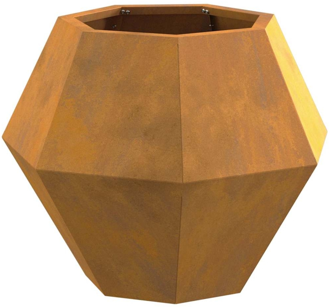 vidaXL Pflanzkübel 2 pcs Rostig 50 x 50 x 40 cm Wetterfeststahl 884065 Bild 1