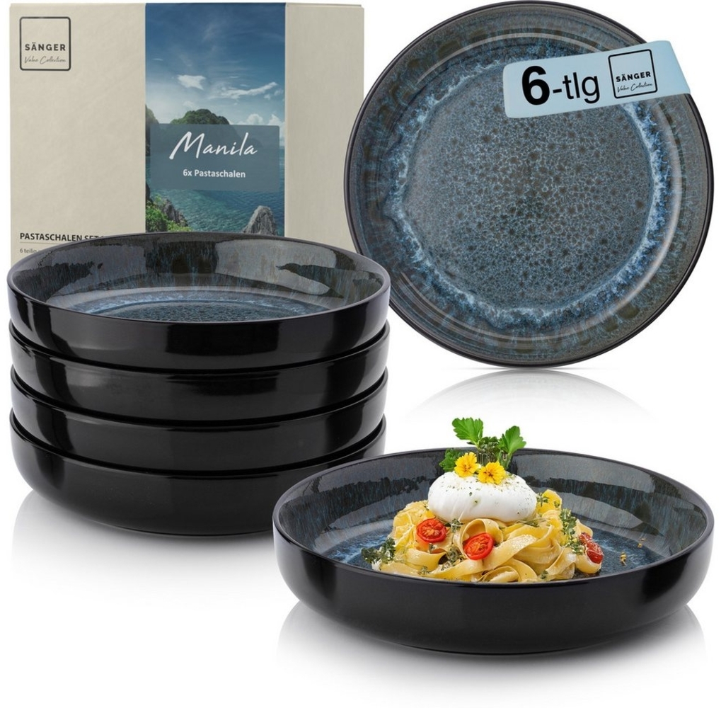 SÄNGER Pastaschalen Set Manila - 6 teilig aus Steingut Bild 1