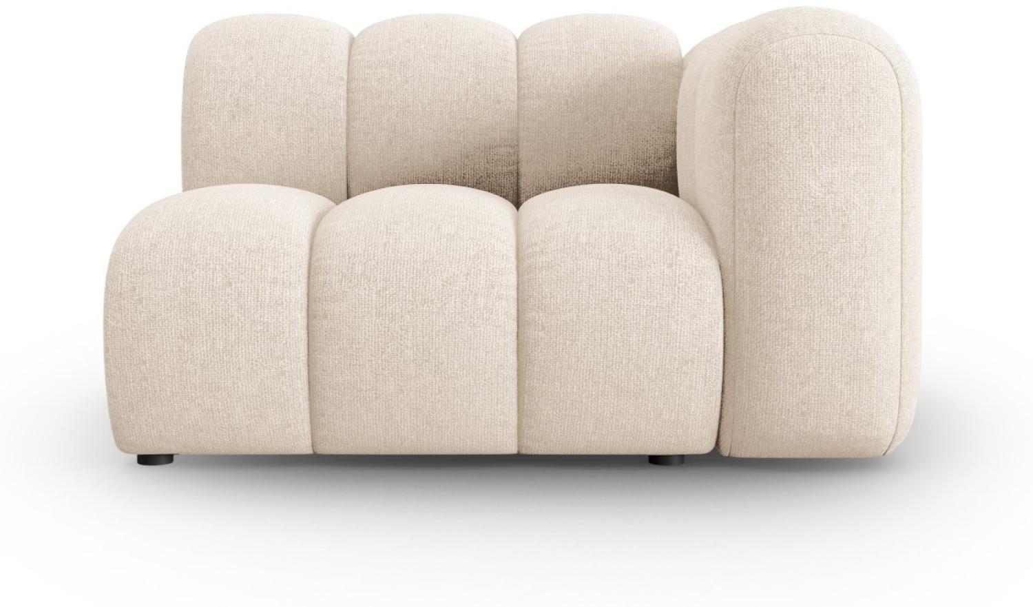 Micadoni Modul Lupine 1-Sitzer Rechts Chenille Helles Beige Bild 1