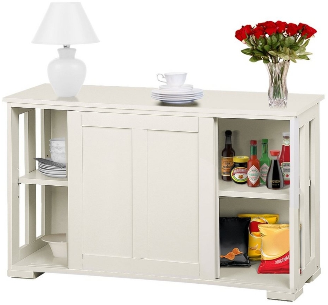 Yaheetech Kommode, Sideboard mit Stauraum und Schiebetüren Bild 1