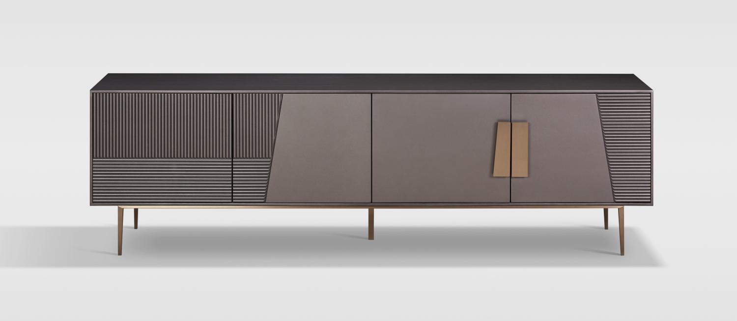 Livin Hill 'Stilig' TV-Schrank, MDF graphit, 60 x 40 x 200 cm Bild 1