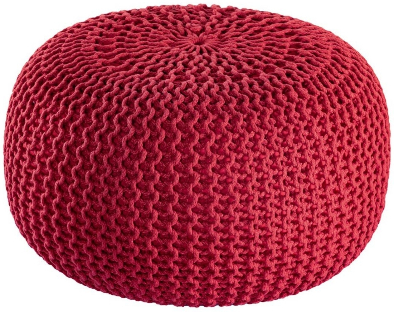 Amagohome Sitzhocker PREMIUM Sitzhocker Pouf ø 45cm Strickpouf Indoor u. Outdoor - pflege Bild 1