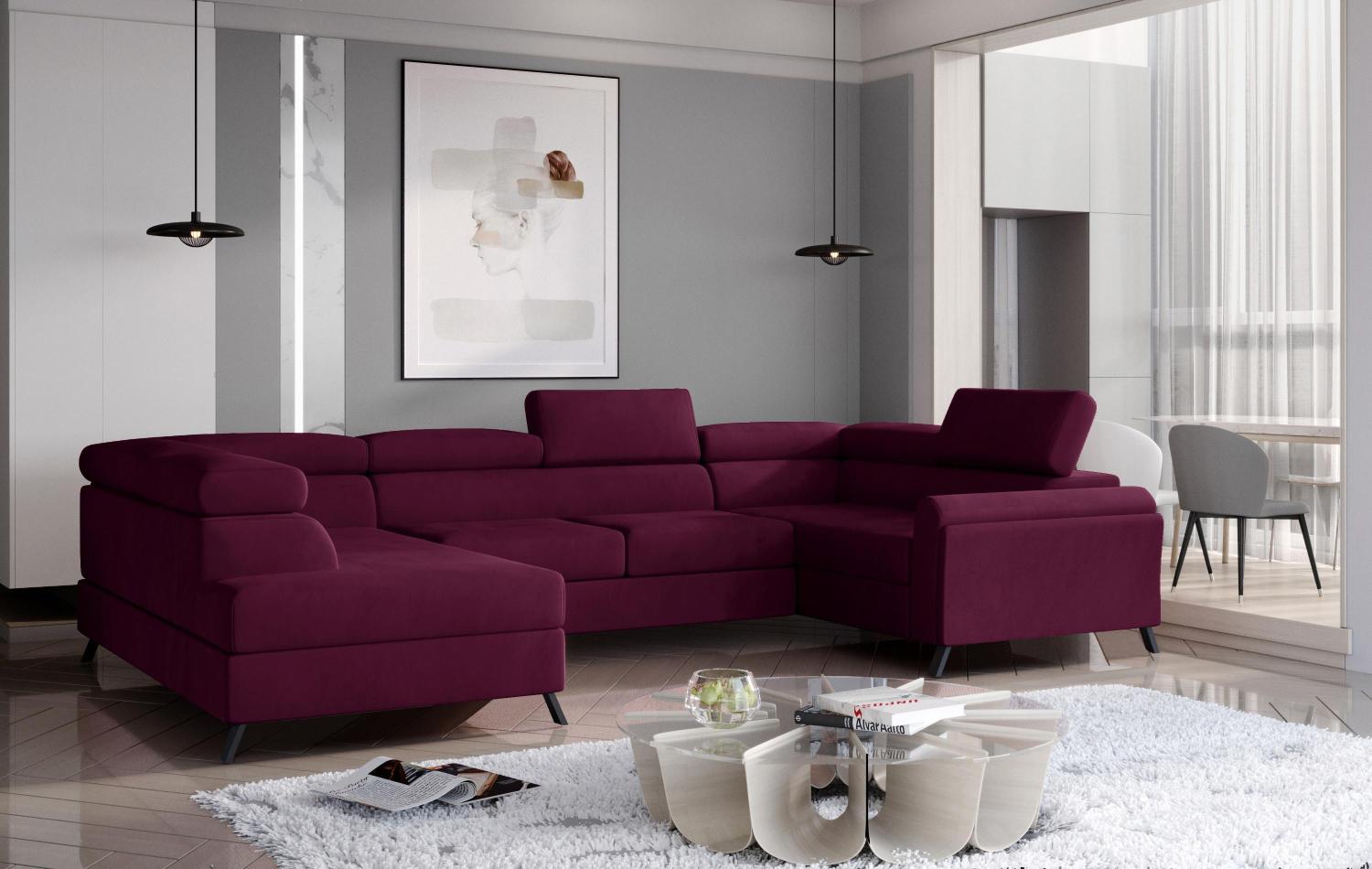 Wohnideebilder Escada Dunkelviolett Ecksofas & Eckcouches Esc_23 Bild 1