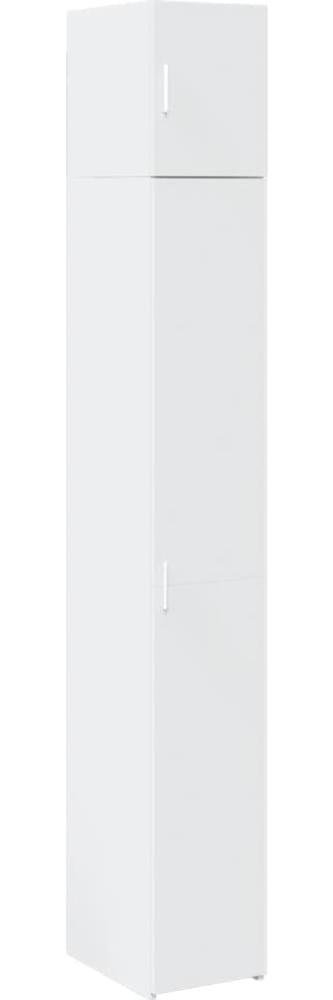 vidaXL Hochschrank Schmal Weiß 30x42,5x225 cm Holzwerkstoff 3281259 Bild 1