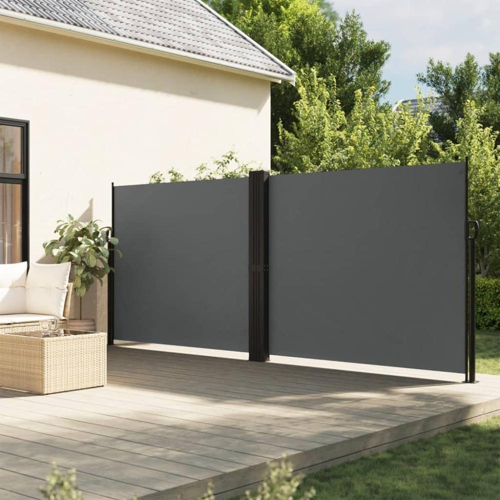 vidaXL Seitenmarkise Ausziehbar Anthrazit 160x1000 cm 4004733 Bild 1