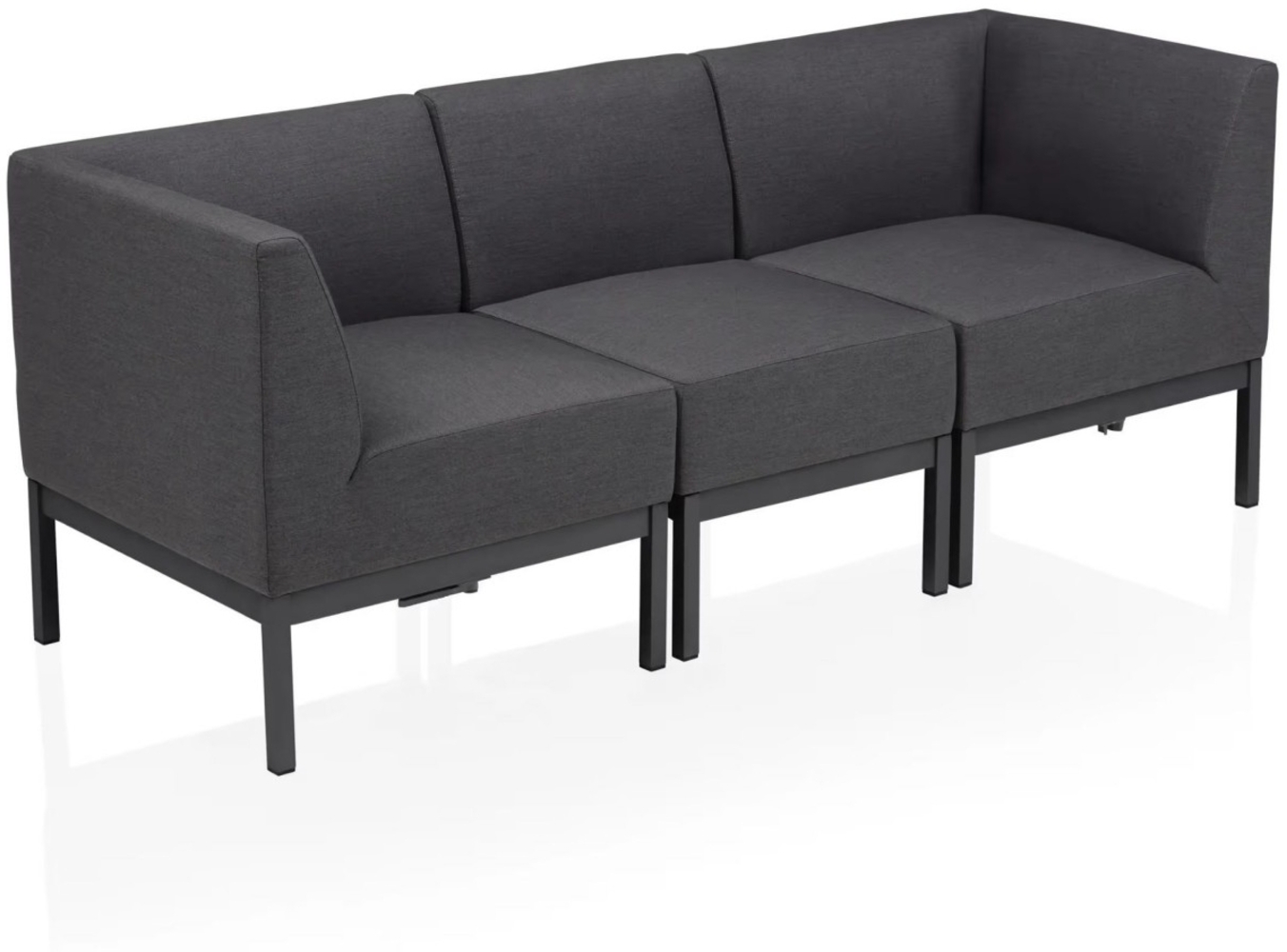 Kettler Lounge Gartenmöbel Ecksofa PURE CITY LINE Modular 3tlg Sunbrella antr. Bild 1