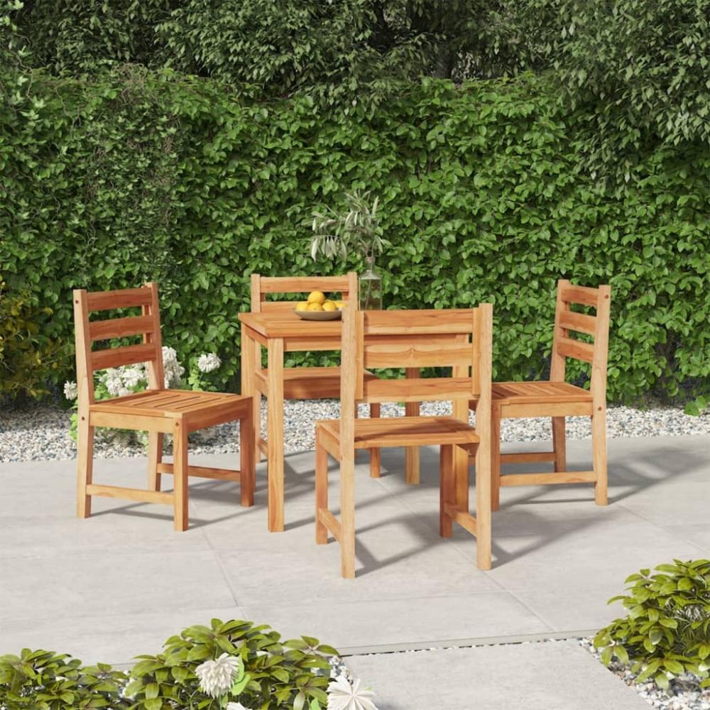 vidaXL 5-tlg. Garten-Essgruppe Massivholz Teak 3157178 Bild 1