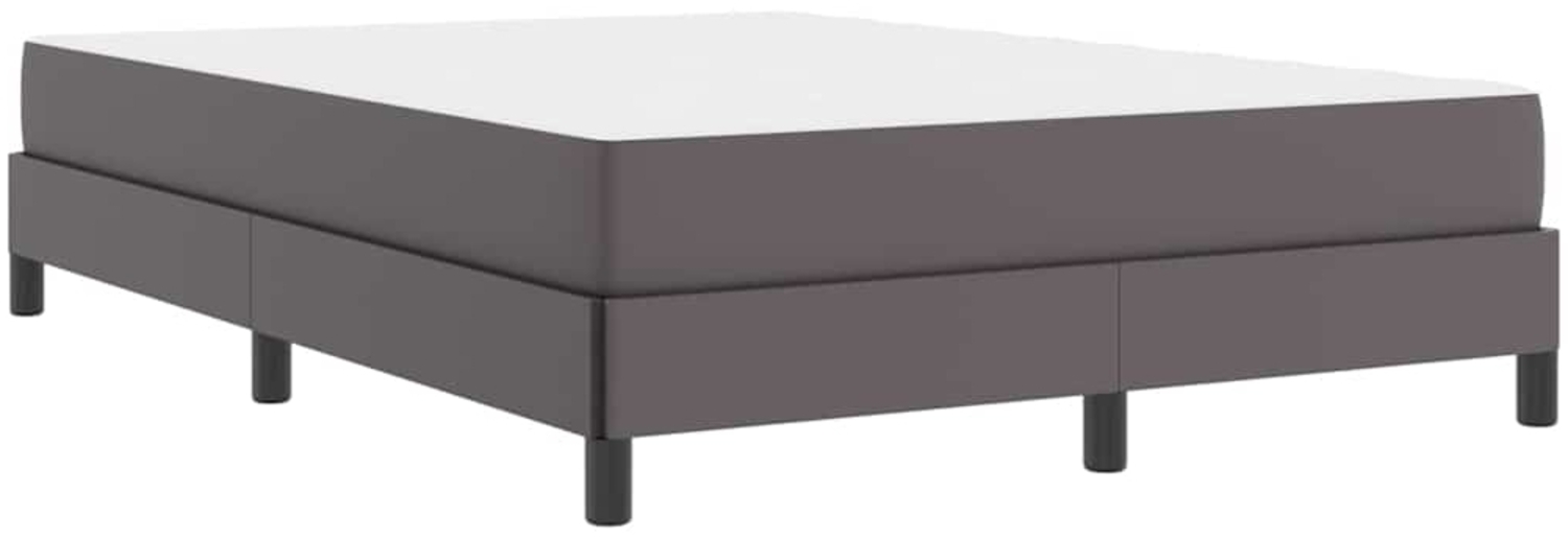 vidaXL Bettrahmen mit Matratze Grau 160 x 200 cm Stoff 3398641 Bild 1