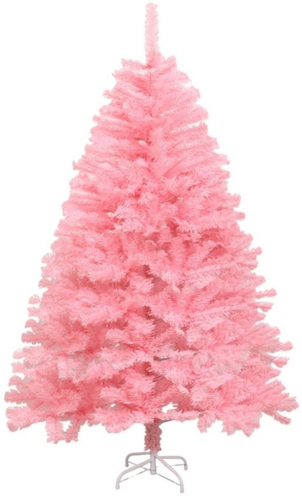 Rutaqian Künstlicher Weihnachtsbaum Künstlicher Weihnachtsbaum 180cm/6 Fuß, mit faltbarem Ständer, Abziehbar und Klappbar, Naturgetreu, für Weihnachten-Dekoration, rosa Bild 1