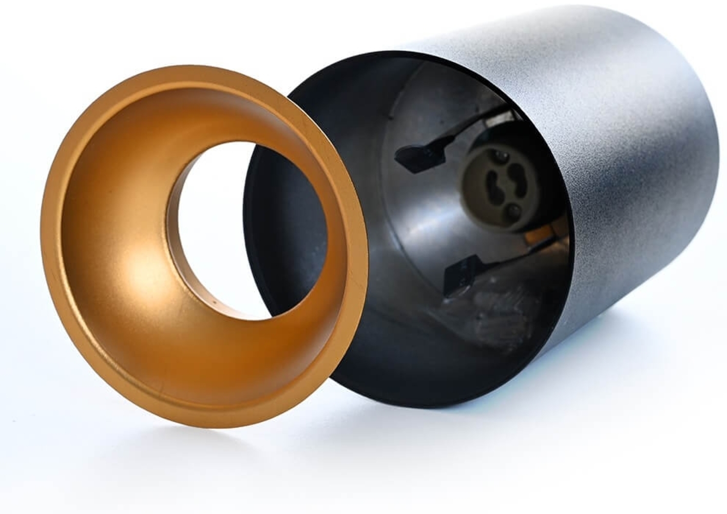 Deckenleuchte SPOTLIGHT rund Aufbaustrahler Aufbauleuchte Downlight Deckenleuchte Deckenspot ohne Leuchtmittel mit GU10 Fassung Bild 1