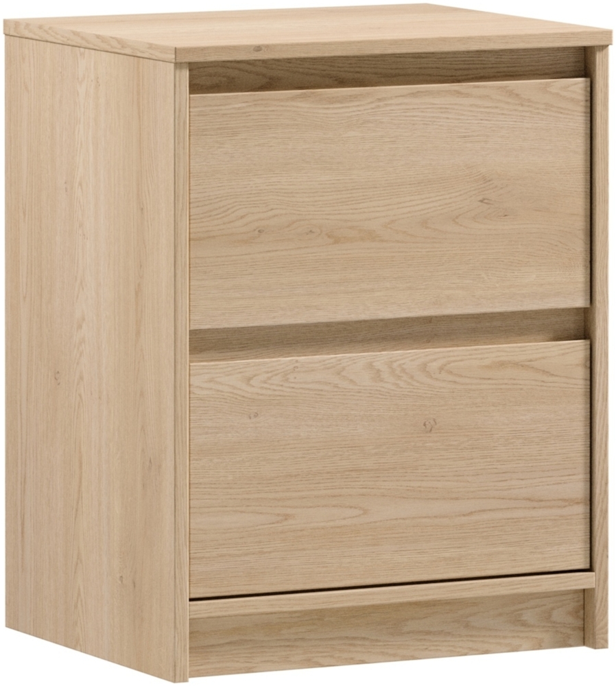 AX LIVING Nachttisch Eiche „Mormanno SN“ – 47 cm breit, Eiche Cremona Bild 1