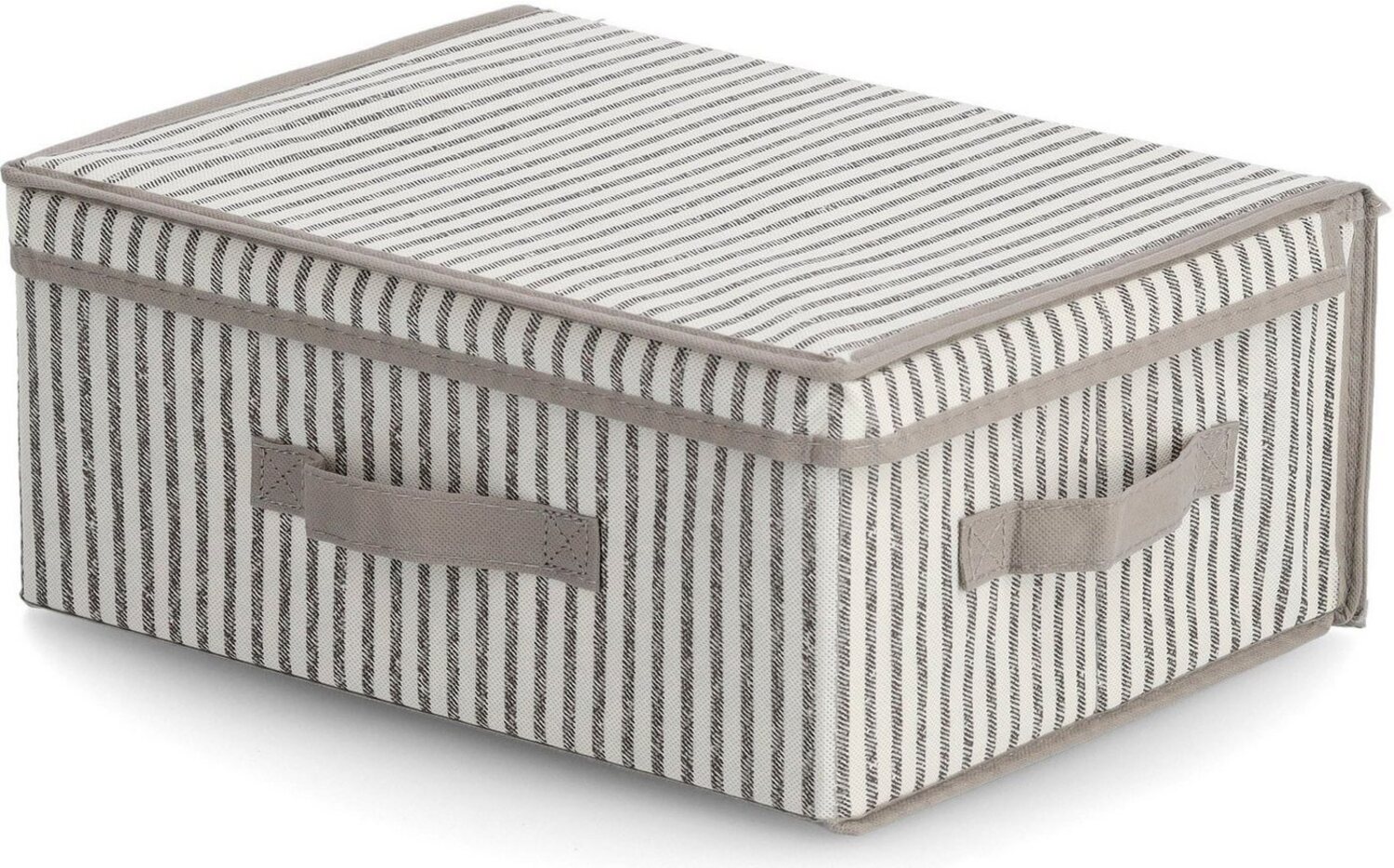 Zeller Present Aufbewahrungsbox Stripes, Vlies, beige Bild 1