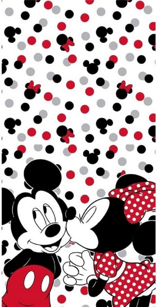 AY!Max Handtücher Minnie Mickey Duschtuch Strandtuch Badetuch 70 x 140 cm Bild 1