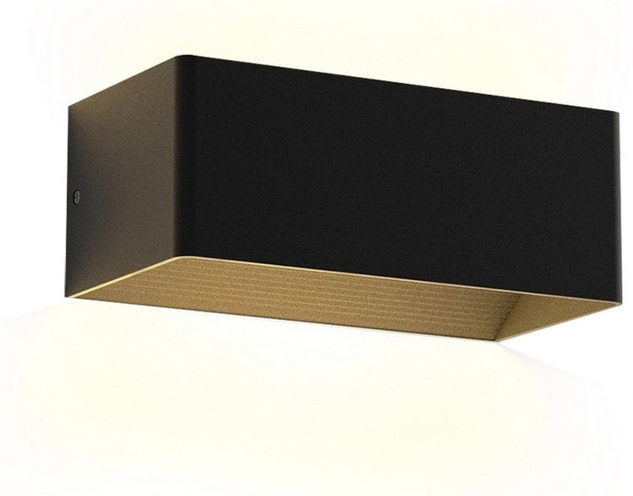 Nettlife Wandleuchte Innen & Aussen Wandlampe Schwarz, LED fest integriert, Warmweiß, Schlafzimmer Wohnzimmer Flure Bild 1