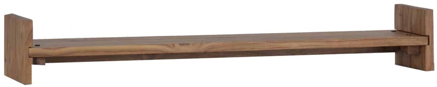 MiaMöbel Wandregal 100cm Massivholz Teak Modern Indien Indisch Bild 1