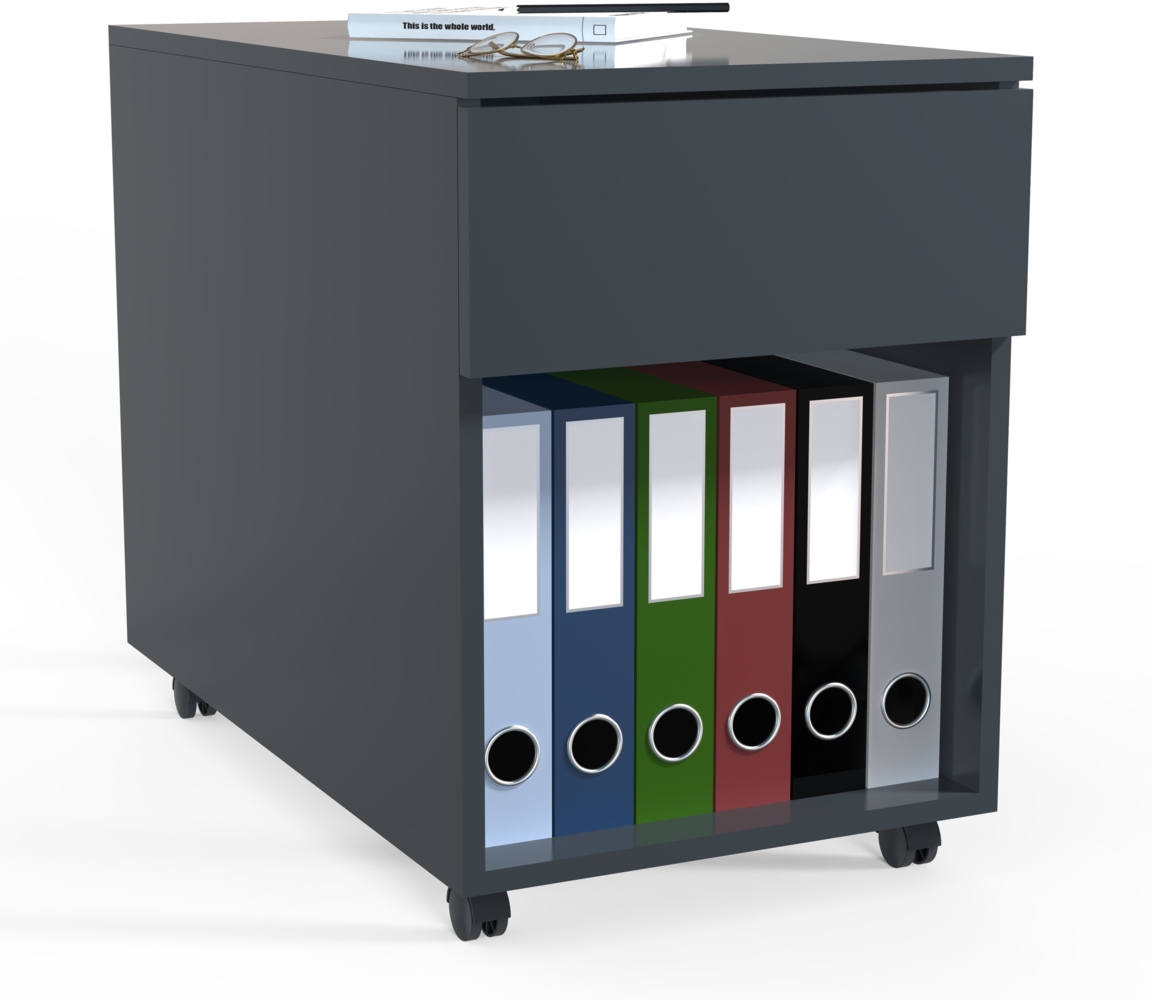 VCM Rollcontainer Dalosa 918335 Anthrazit H. 55 x B. 39 x T. 70 cm Bild 1