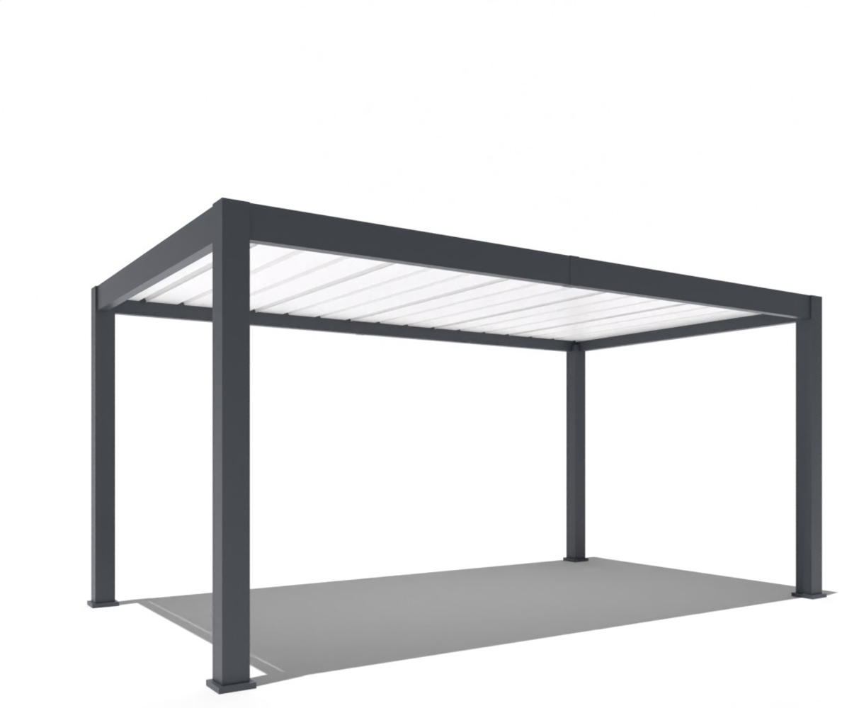 Weide Carport aus Aluminium | 3 x 5,3 M | Garage anthrazit | Autoüberdachung Bild 1