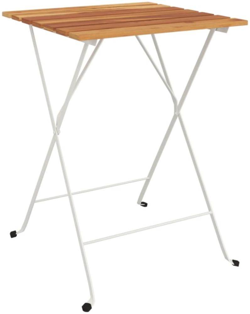 vidaXL Bistrotisch Klappbar 55x54x71 cm Massivholz Akazie und Stahl 319973 Bild 1