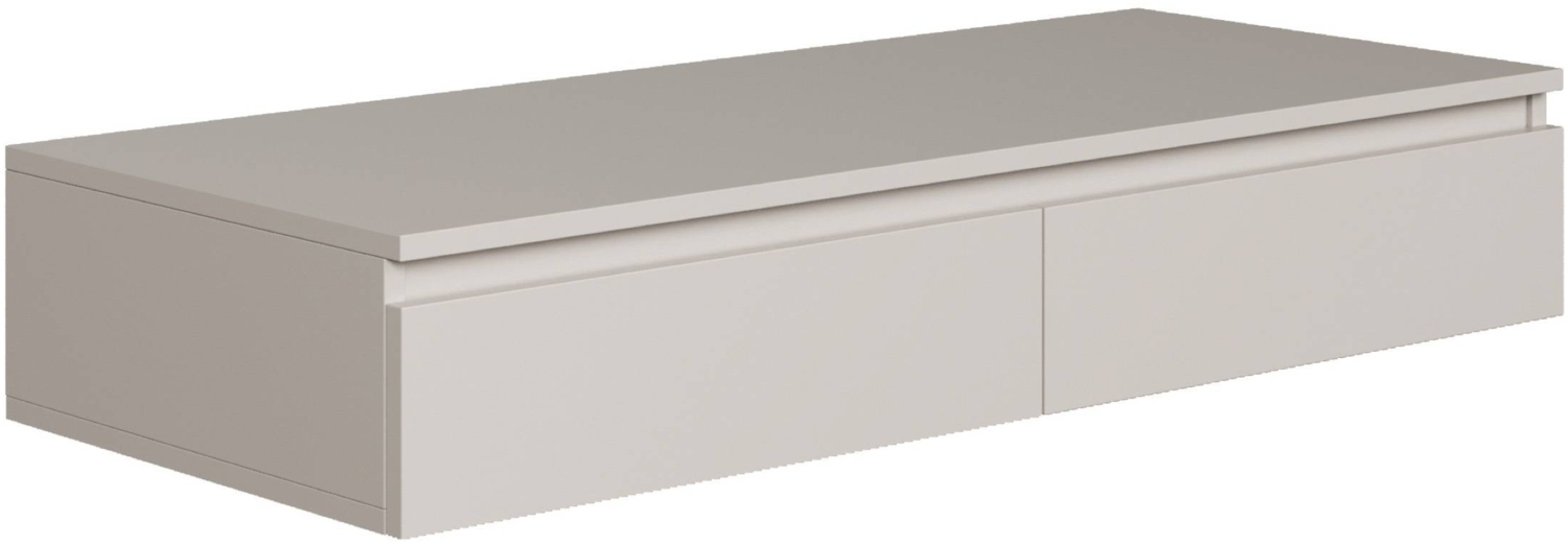 Selsey 'Bemmi' Hängeschreibtisch / Schminktisch, Greige, 19 x 120 x 50 cm Bild 1