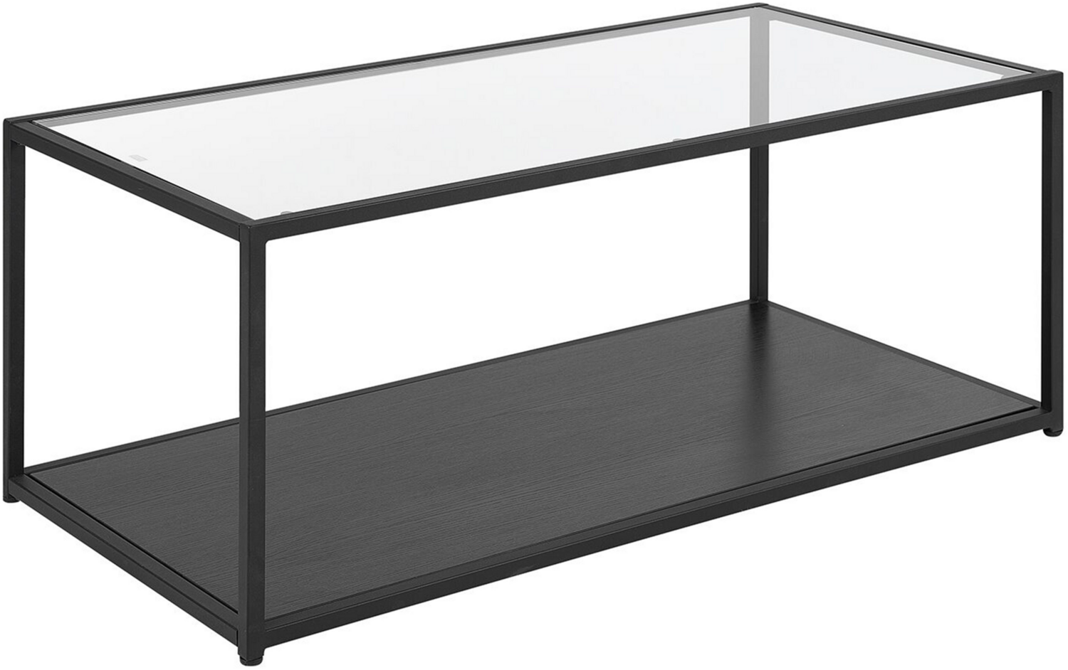 Couchtisch Glas schwarz rechteckig MEDORA Bild 1