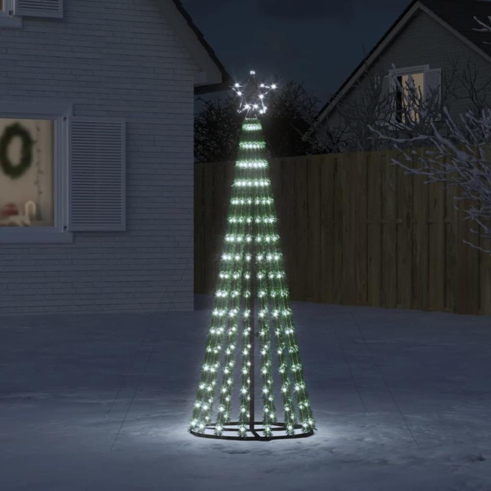 vidaXL Weihnachtsbaum Kegelform 275 LEDs Kaltweiß 180 cm 358065 Bild 1