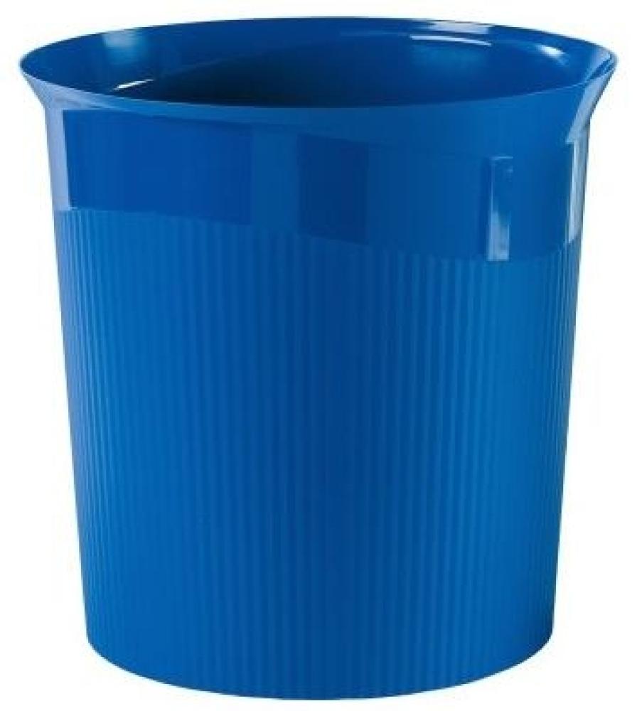 Han 'Re-Loop' Papierkorb, 100% Recyclingmaterial, 13 Liter, Blau Bild 1