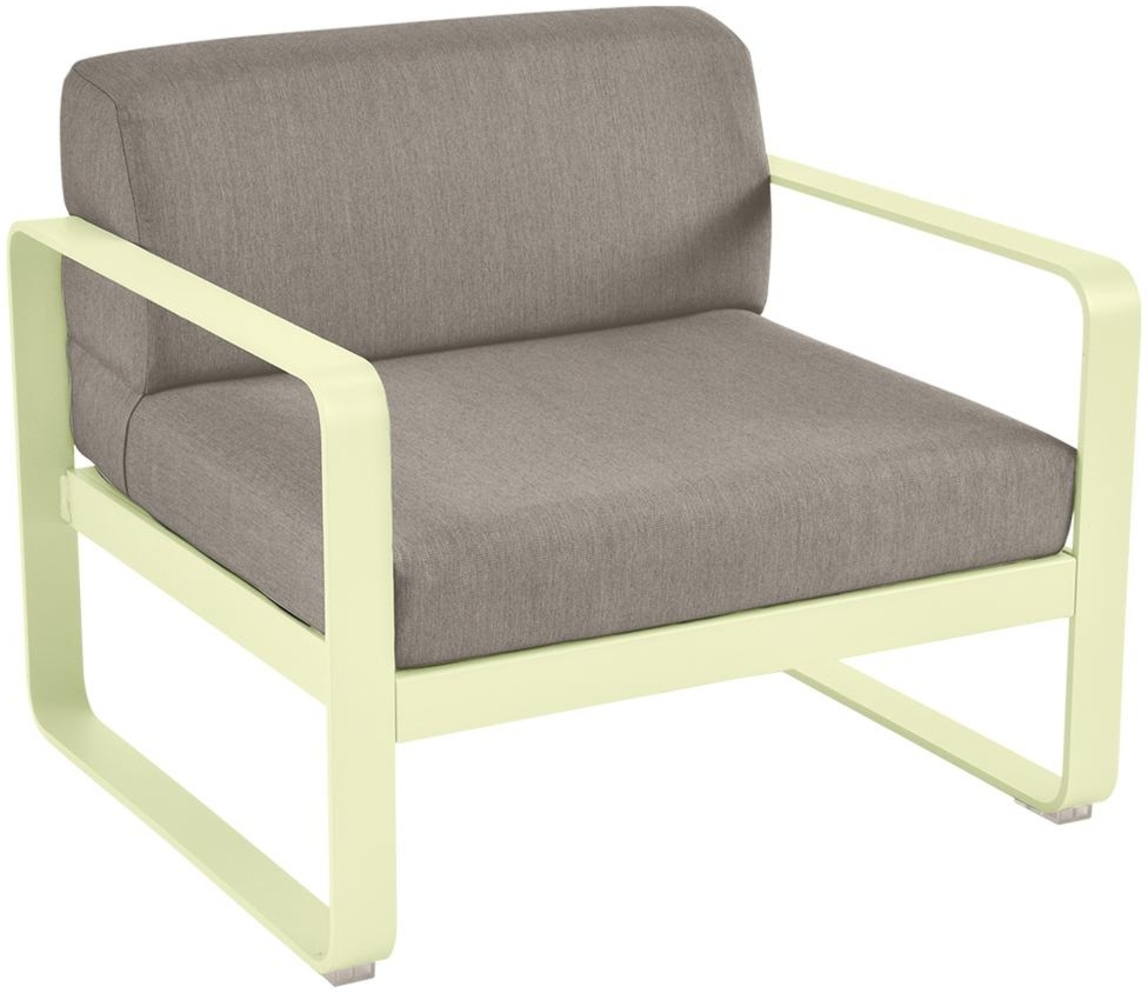 Bellevie Lounge-Sessel Outdoor A6 Zitronensorbet B8 Taupegrau Bild 1