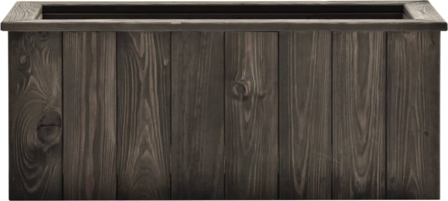 vidaXL Hochbeet Dunkelgrau 74x32x30 cm Kiefer Massivholz 315414 Bild 1