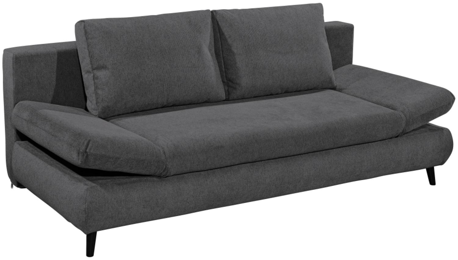 Schlafsofa SUNNY Klappsofa mit Schlaffunktion in Anthrazit ca. 212 x 88 x 101 cm Bild 1