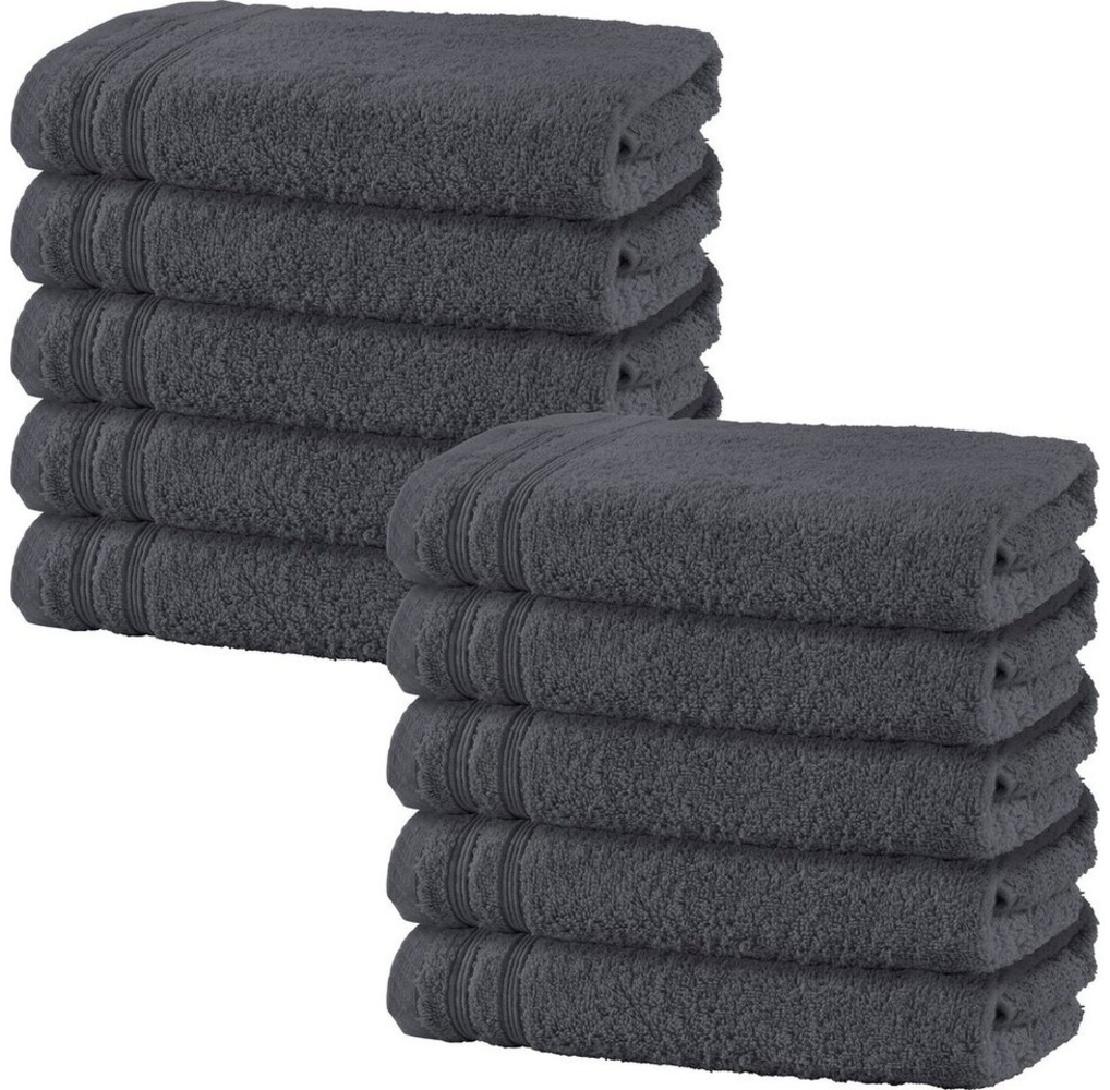 Erwin Müller Handtuch Handtuch "Heidelberg" 10er-Pack, Frottier (10-St), Walk-Frottier Uni Bild 1