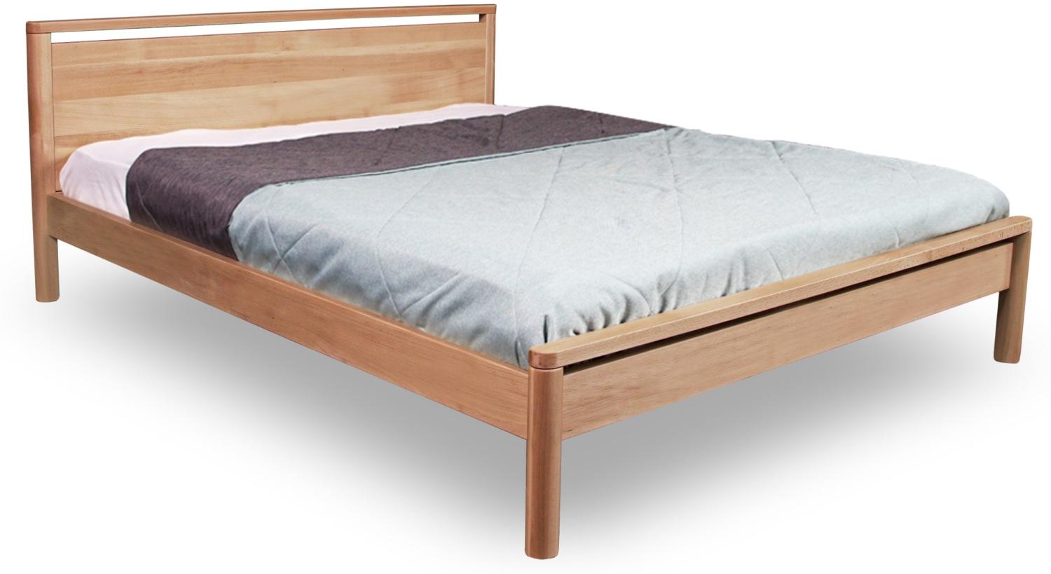 Marior HOME ''DROP' HARD' Doppelbett, 160x200, Buchenholz, Natürlich Bild 1