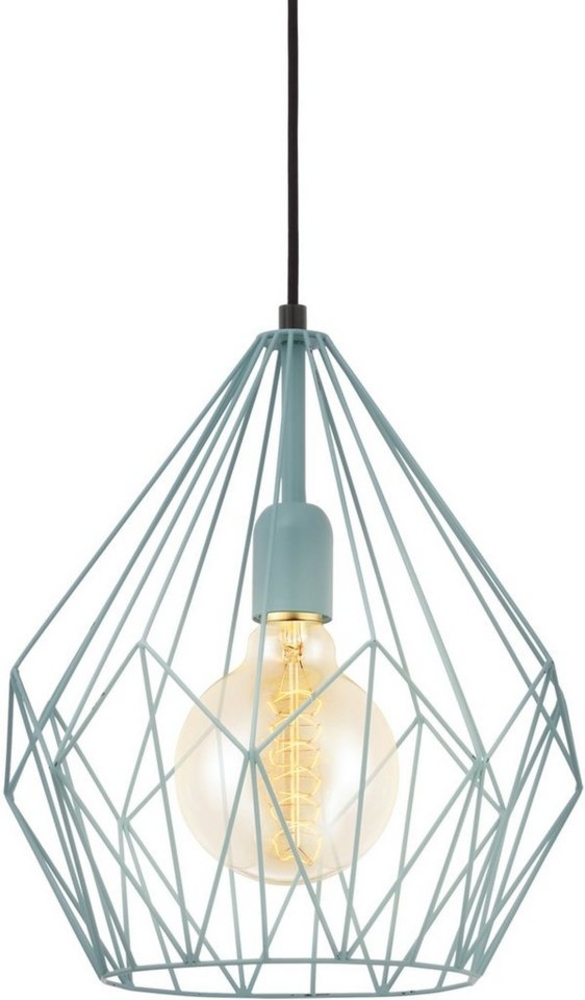Eglo 49259 Hängeleuchte CARLTON Stahl mint E27 1X40W H:110cm Ø31cm dimmbar Bild 1