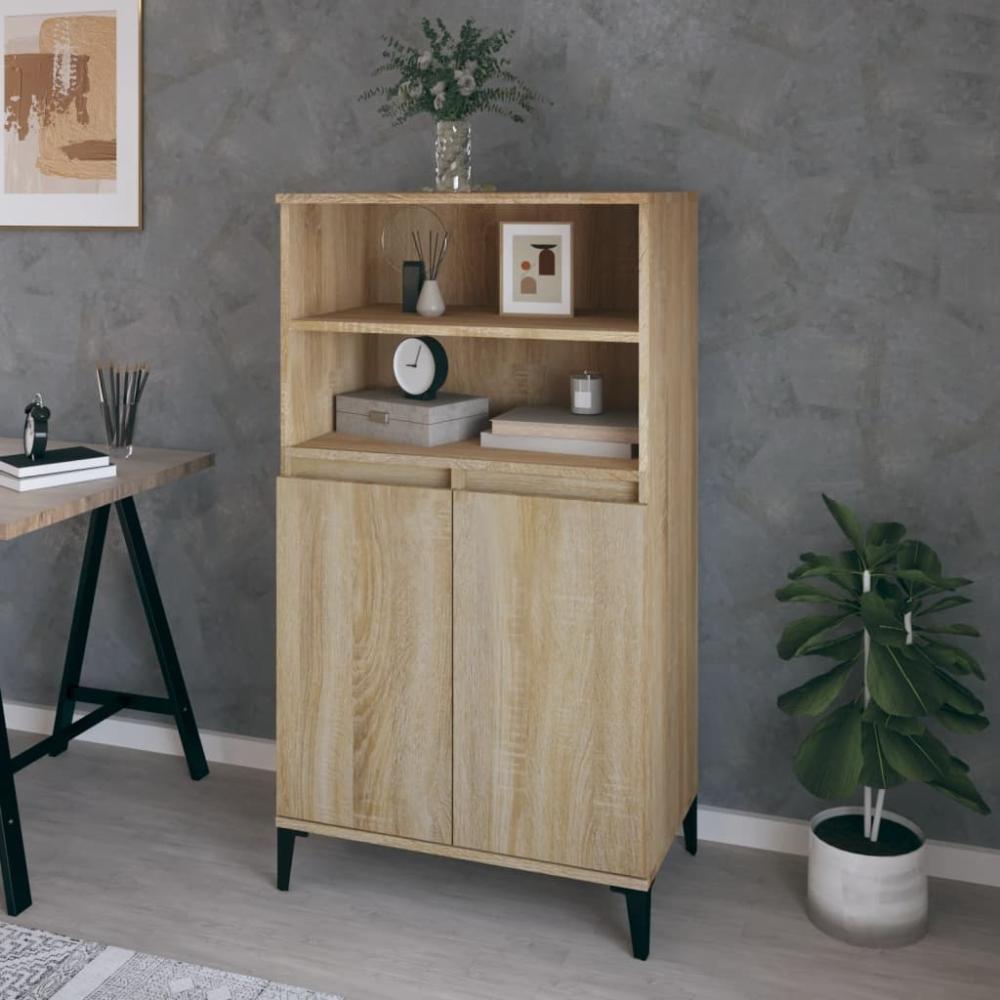 vidaXL Highboard Sonoma-Eiche 60x36x110 cm Holzwerkstoff [821231] Bild 1