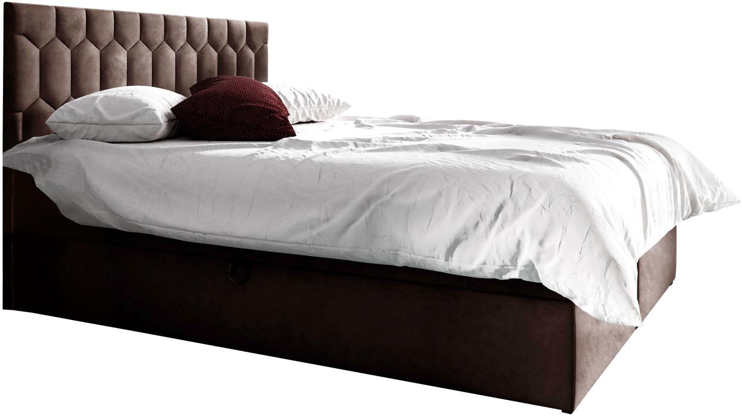 Boxspringbett 'Paremo M24', braun, 180 x 200 cm Bild 1