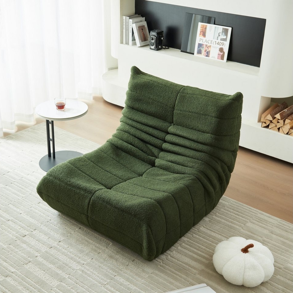 MODFU Sofa Loungesessel Wohnzimmer Sofa, Teddyfleece+Schaumstoff mit hoher Dichte 1 Teile, Produkt als komprimierte Verpackung Bild 1