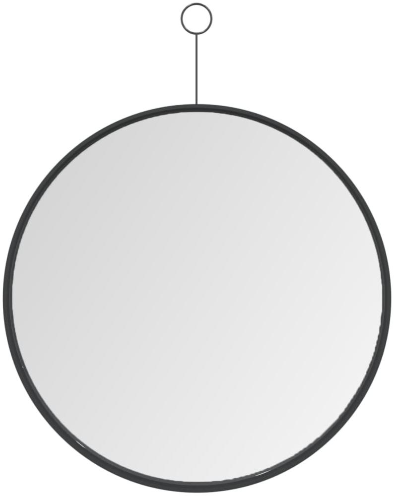 Hängespiegel mit Haken Schwarz 40 cm Bild 1