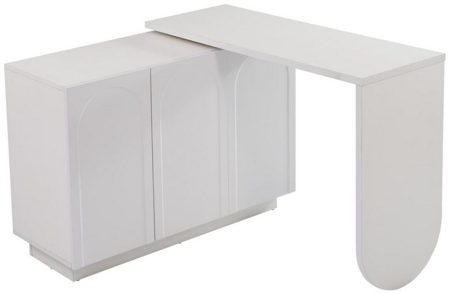 autolock Schreibtisch Schreibtisch, drehbarer L-förmiger Eck-Computertisch, Bürotisch, Frisiertisch,110 cm,Eckschreibtisch,Gaming Tisch Bild 1