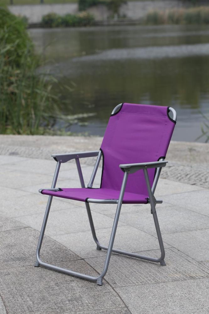 Klappbarer Campingstuhl Gartenstuhl Festivalstuhl Strandstuhl Angelstuhl Lila Bild 1